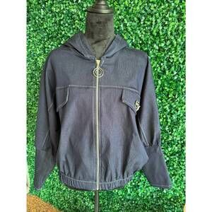 NEW AQRL women's tied up in style jacket in dark denim
